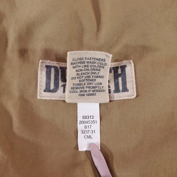 Duluth Trading Co Mens Size Large Dry on the Fly Cargo Shorts Belted Tan Nylon - Picture 10 of 11